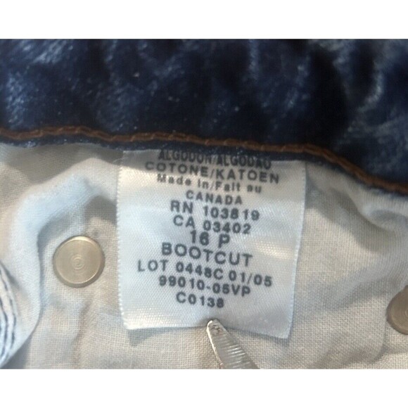 Harley Davidson Women’s Bootcut Jeans 16P Dark Wash Button And Zip Closure Logo - Picture 4 of 12